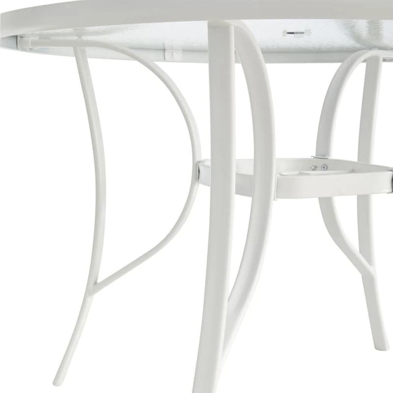 White Steel Round Table, 42" 4 White Steel Round Table, 42" - Image 4