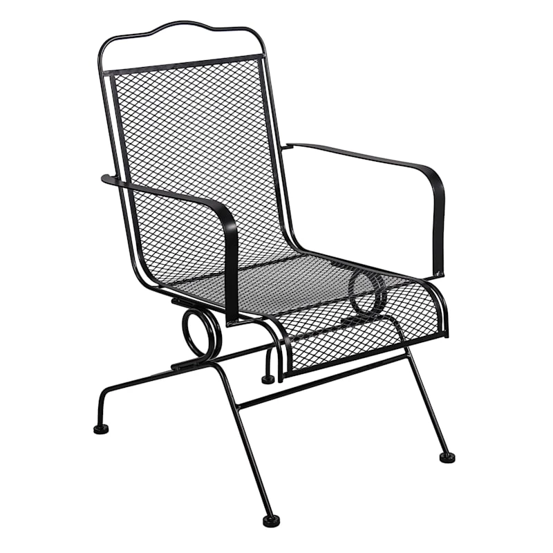 Wrought Iron Outdoor Motion Chair 2 Wrought Iron Outdoor Motion Chair - Image 2
