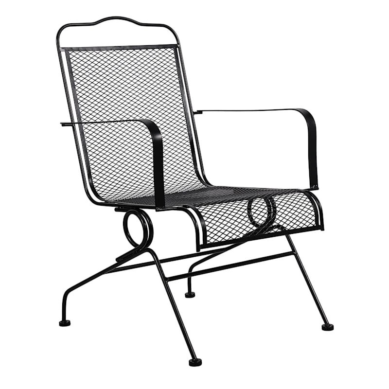 Wrought Iron Outdoor Motion Chair 1 Wrought Iron Outdoor Motion Chair