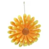 Yellow Metal Flower Outdoor Wall Decor, 13"